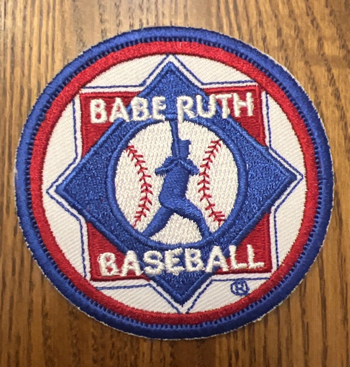 Babe Ruth Baseball League 3” Diameter Patch - Sew On or Iron On NEW