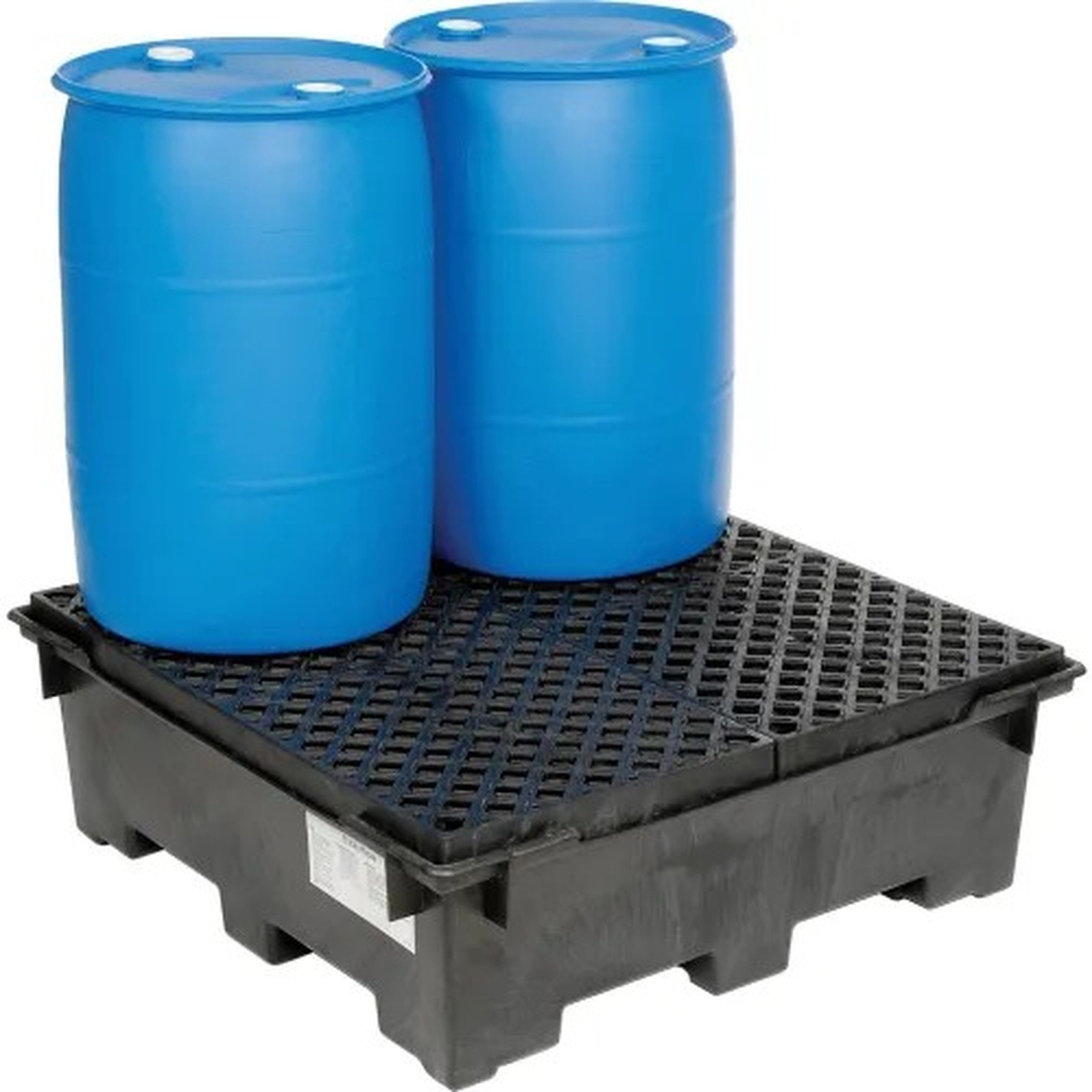 Global Industrial? 4 Drum Spill Containment Sump with Plastic Deck