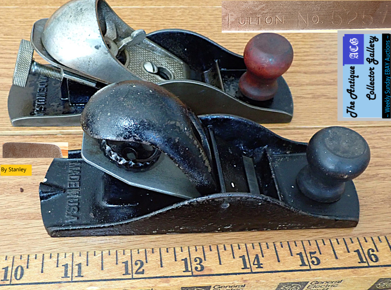 2 Vintage⌛BLOCK PLANES🛠️Fulton 5257🛠️Defiance by Stanley