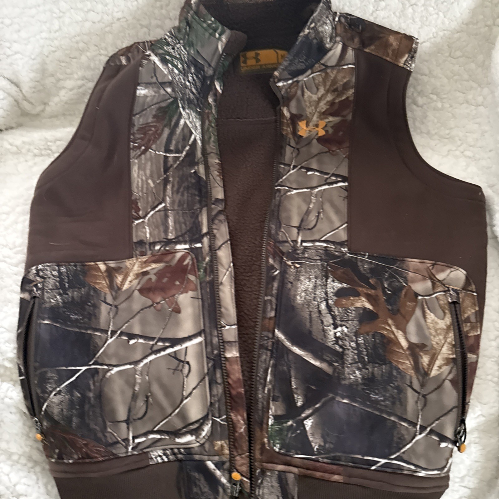 Under Armour Camo Men's FLEECE Lined Vest Performance Size med