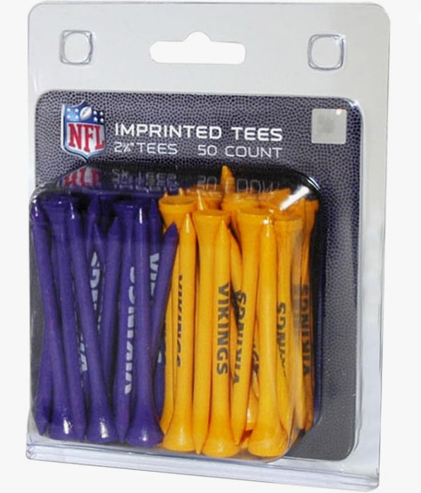 Vikings Team Golf NFL Adult-Unisex Pack of 50 Golf Tees