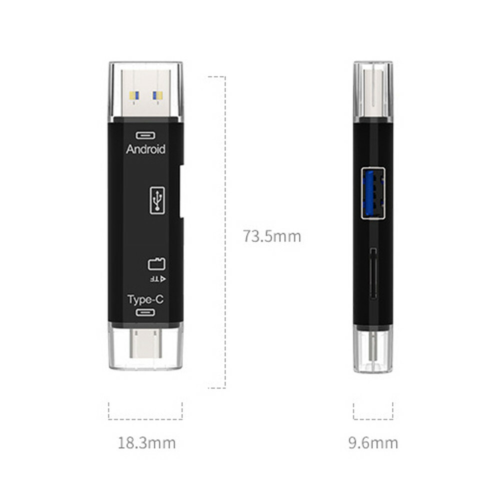 Card Reader USB 3.0 Micro USB Type C MicroSD OTG Memory Adapter Laptop Computer