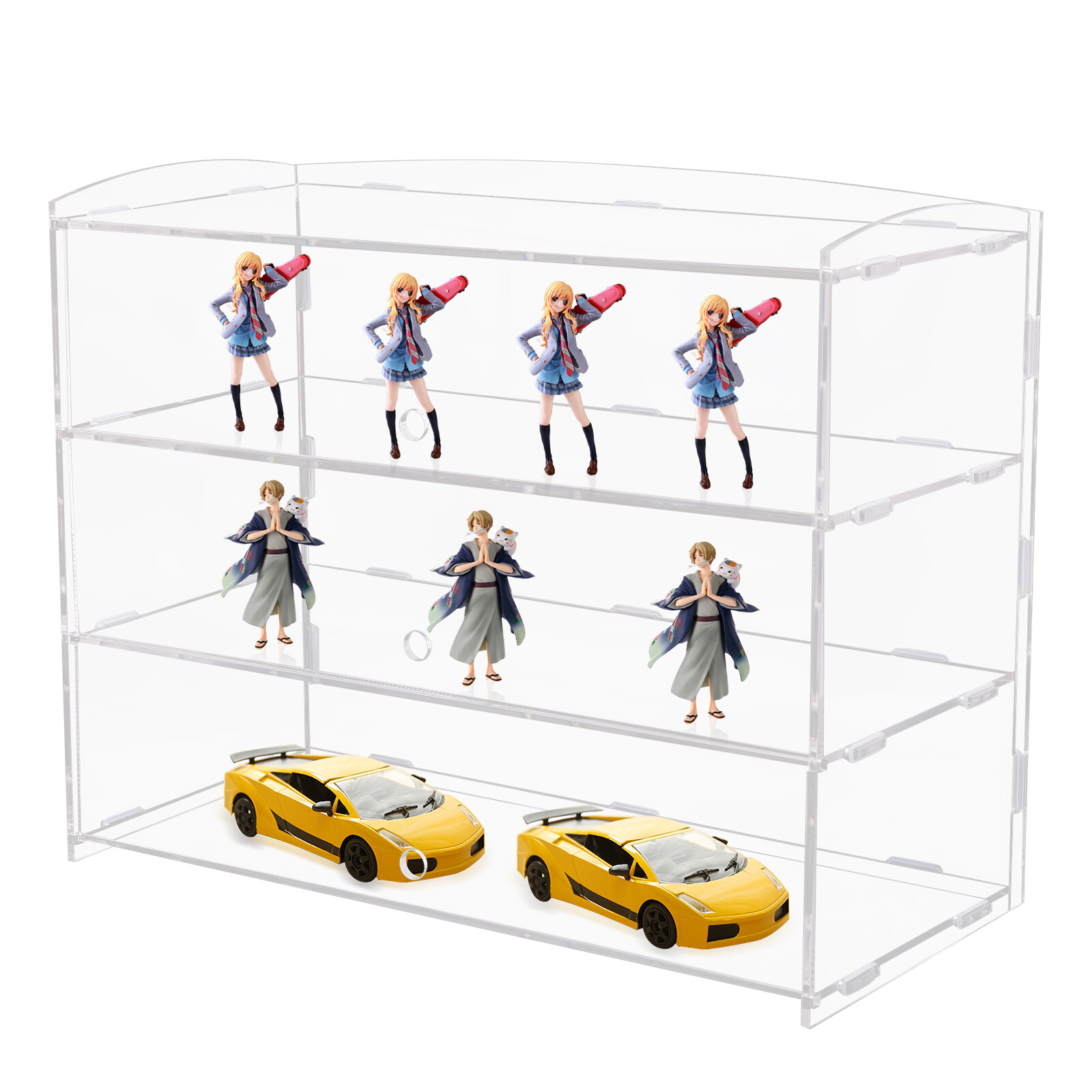 3 Layer Acrylic Display Case Bakery Retail Display Counter Cabinet Showcase