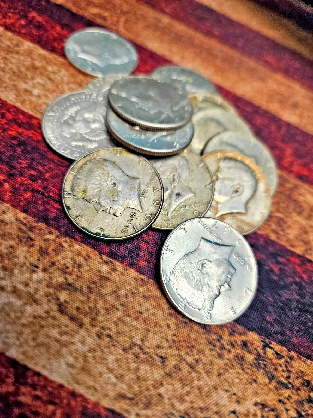 40 percent silver Kennedy half dollars lot of 10