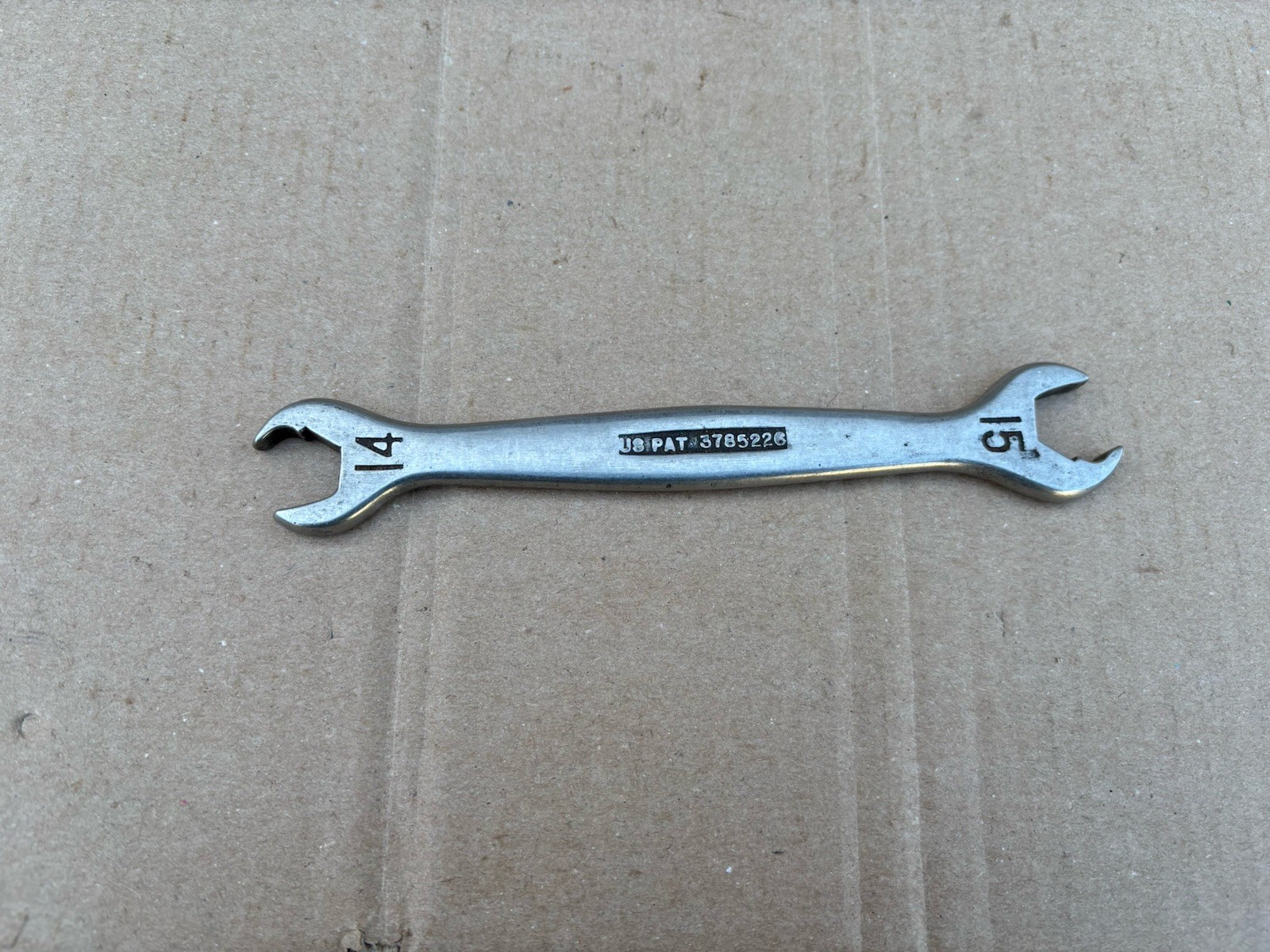 vintage US Pat No 3785226 Speciality Tools Ratchet Spanner, Sizes 14MM And 15MM