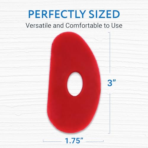 2-Pack Red Silicone Clay Ribs & Rubber Kidney Ribs - Soft