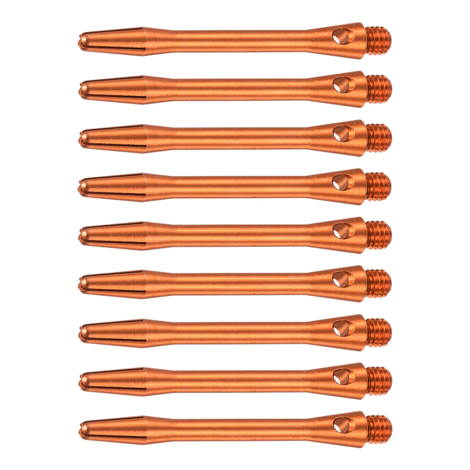 9Pcs Dart Shafts,Aluminum Medium 2BA Thread Dart Stems Replacement(Orange,45mm)