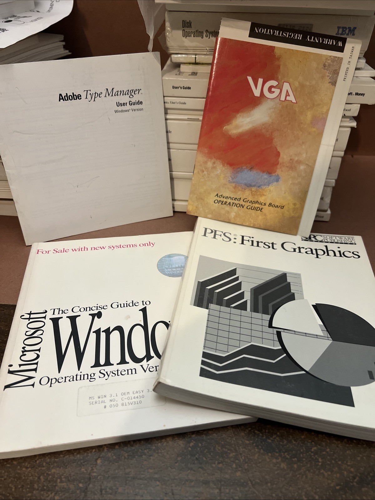 Vintage Computer Manual Guide Lot 1990s IBM Workgroups Graphics Mouse Geoworks