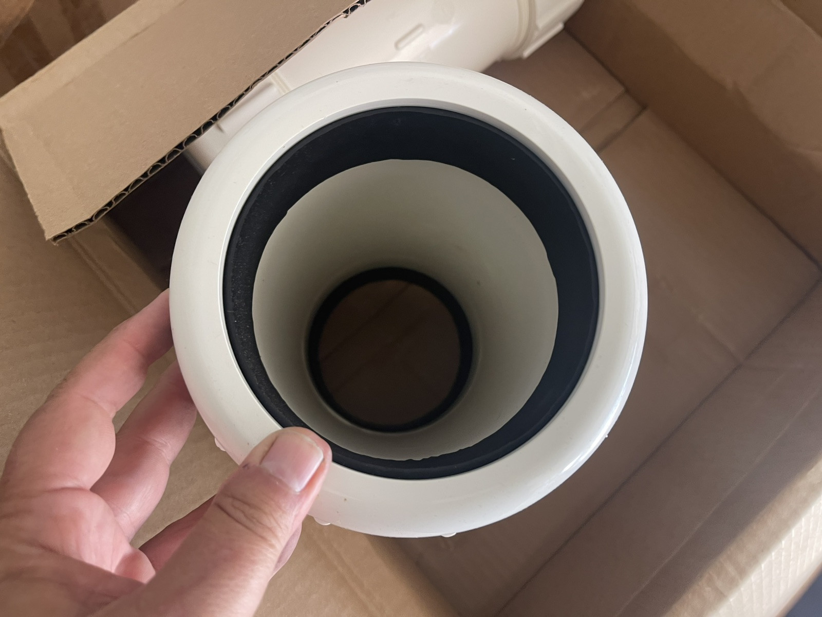 NDS Flow Management 4" inch White PVC Compression Coupling Part No CPC-4000 TM