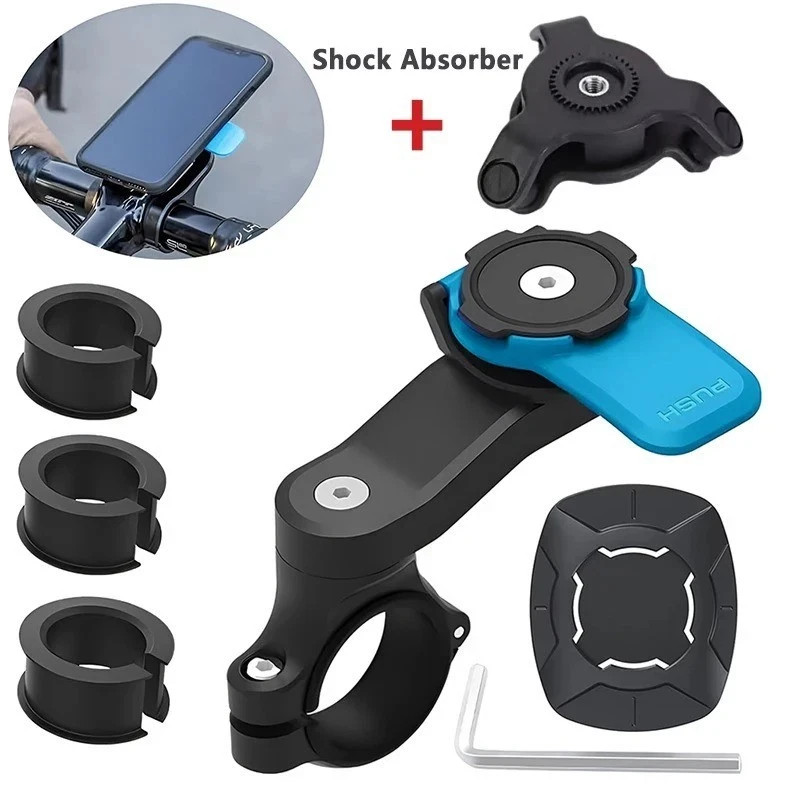QUAD-LOCK 360° Rotatable Bike & Motorcycle Phone Holder Stand Secure Mount Brack
