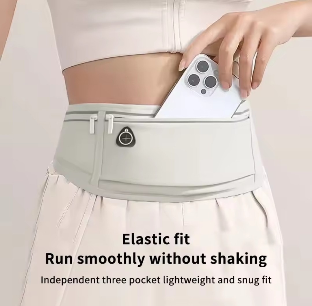 Running Waist Belt Phone Holder Sport Fanny Pack Waterproof Hidden Gym Pouch