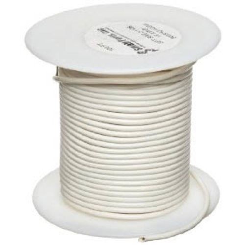 18 Ga. White Abrasion-Resistant General Purpose Wire (GXL) - (50 feet)