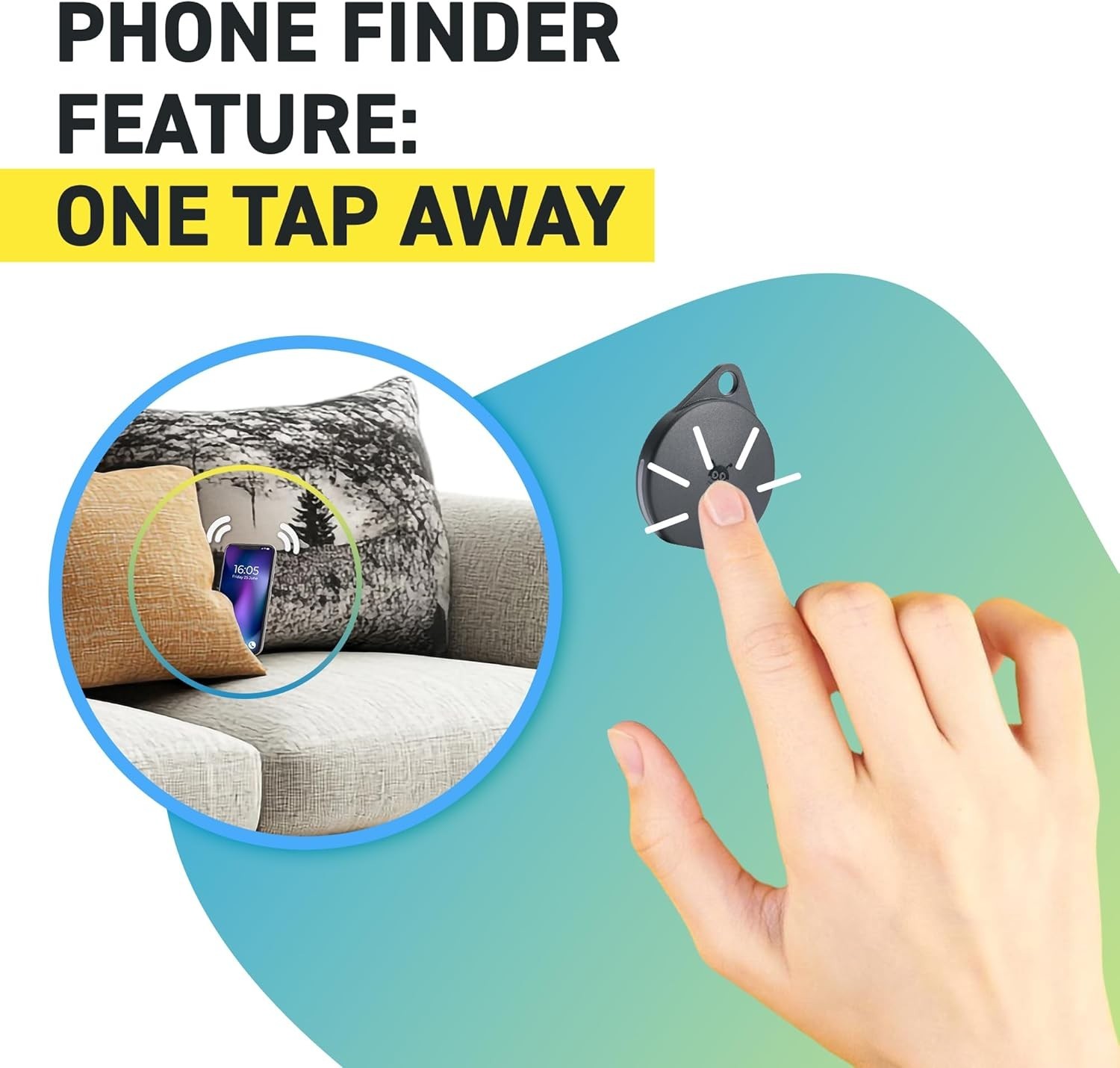 Pebblebee Clip Universal - Rechargeable Mini Item Tracker | Alternative to Ai...