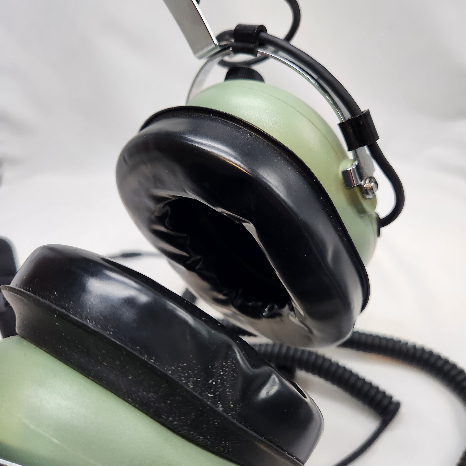 David Clark Pilot Aviation Headset Helicopter Dual Volume Control Flight Takeoff