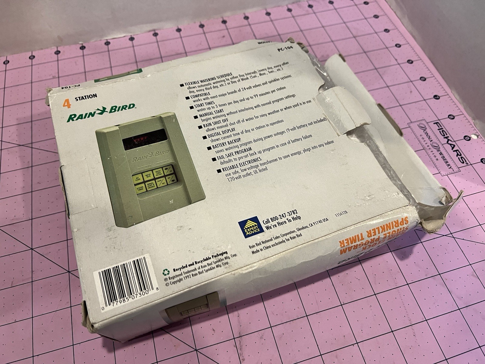 Optima Rainbird PC-104 4 Station Irrigation Sprinkler Timer Rain Bird