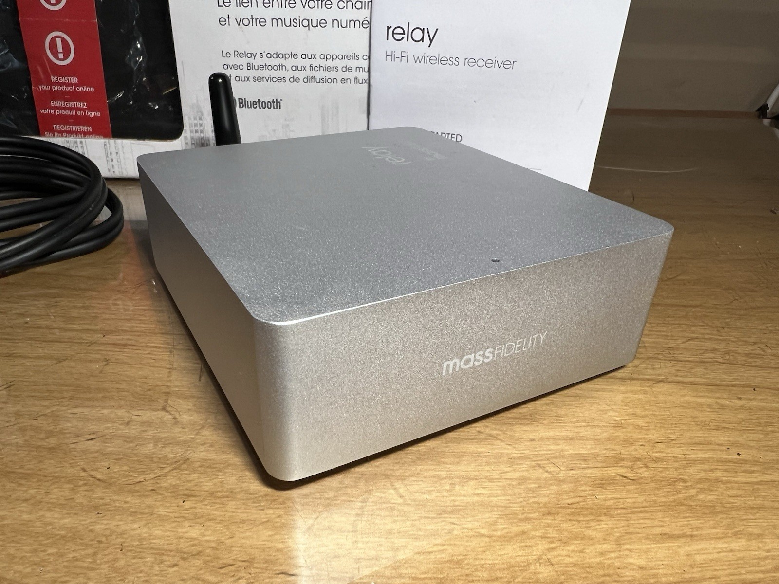Mass Fidelity Relay Hi-Fi Bluetooth Wireless Receiver DAC Open Box
