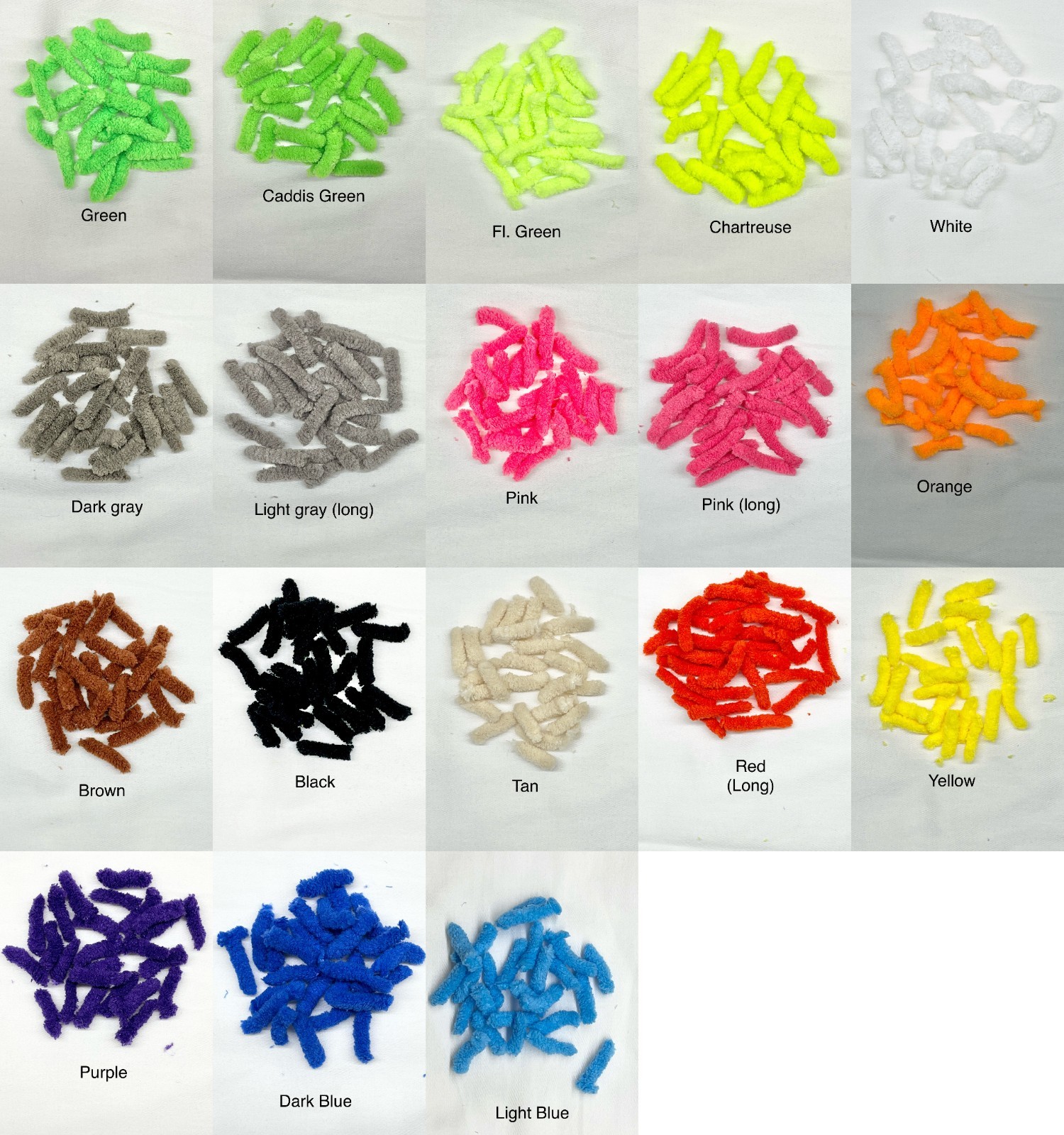 25 MOP FLY BODIES...MOP FLY MATERIAL..Buy 8 Get 1 Free..Combined Shipping