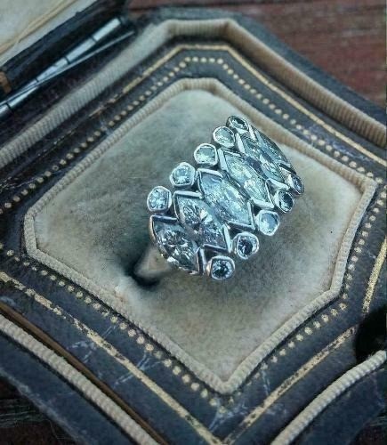3.90 Ct Marquise Cut Lab-Created White Diamond Wedding Ring 925 Sterling Silver