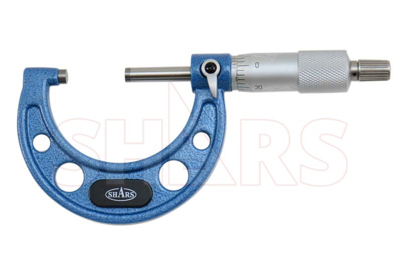 SHARS 0-100mm Solid Metal Frame Micrometer Set NEW L}