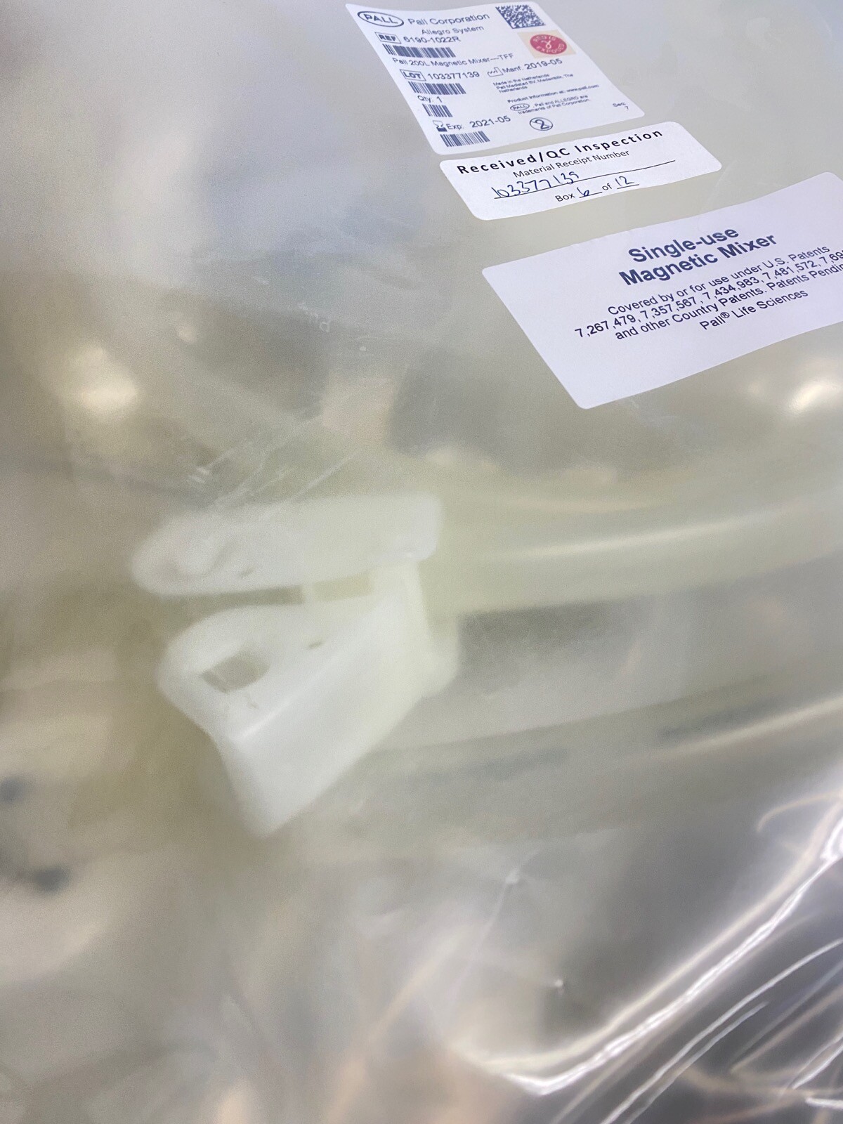 CYTIVA PALL Allegro Magnetic Mixer Single-Use 200L Biocontainer TFF 6190-1022R