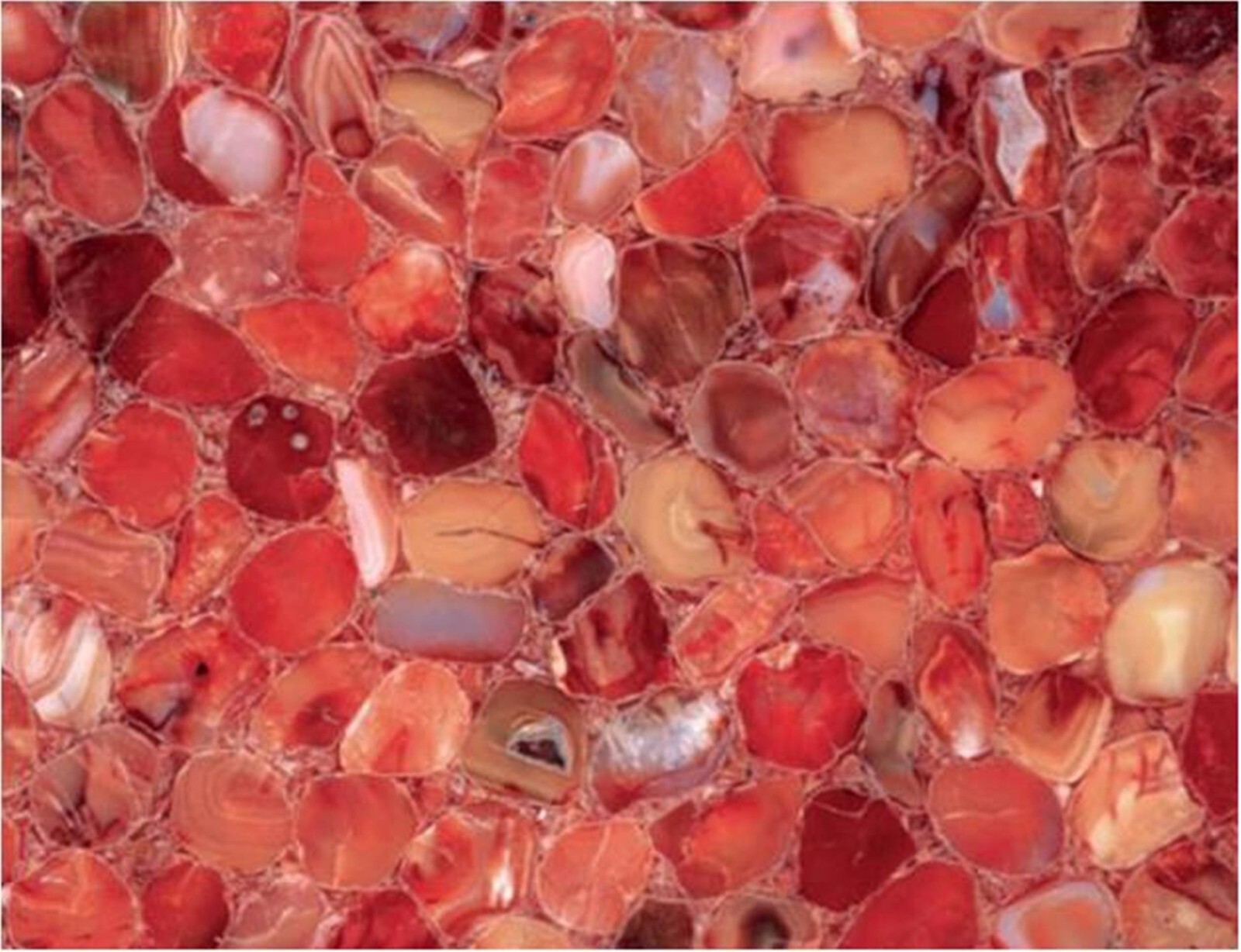Agate Table Top / Red Coffee Table Top /Customized Table Top / Agate Sofa Table