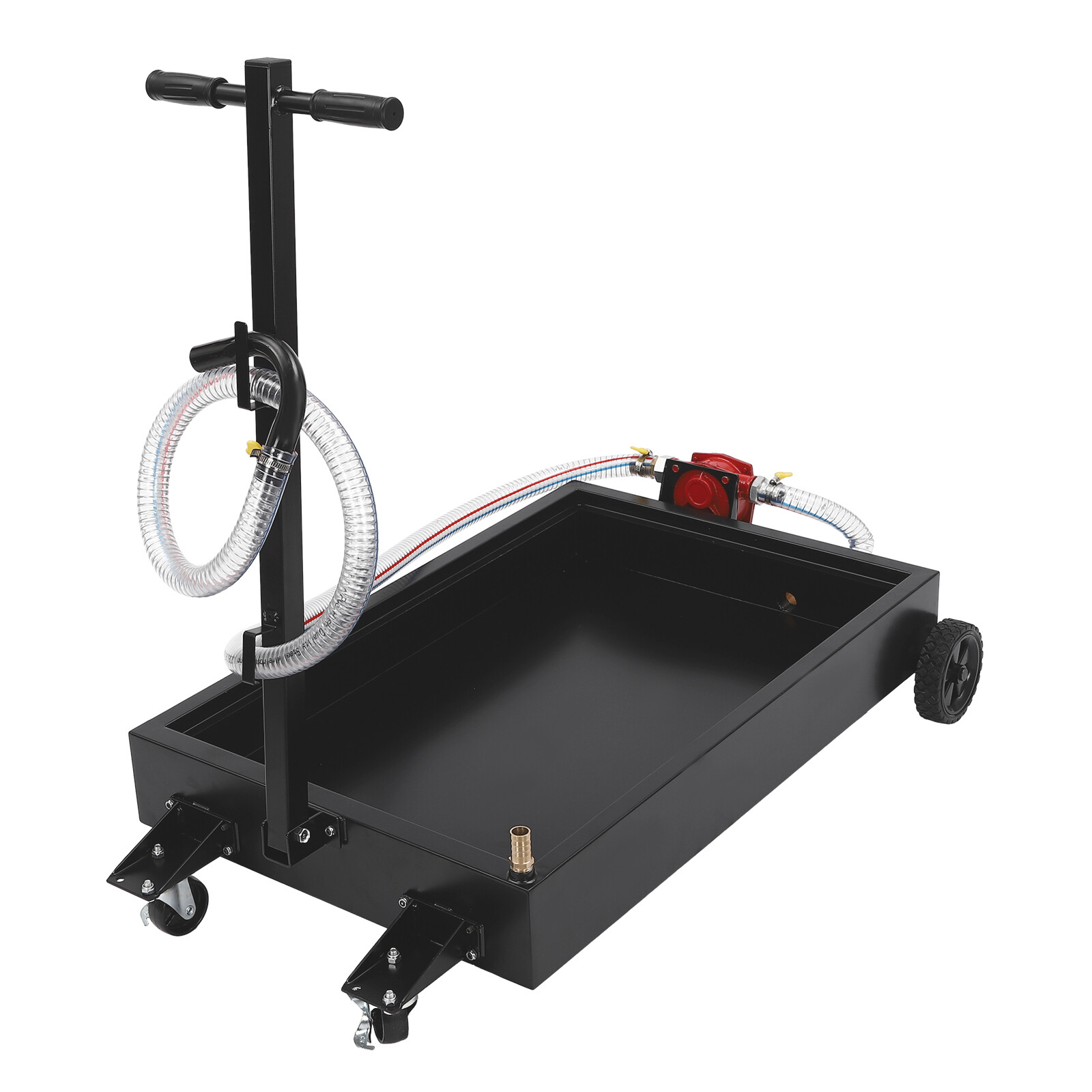 17 Gallon Oil Drain Pan Oil Drain Tank Rectangle Oil Change Pan Container 64L