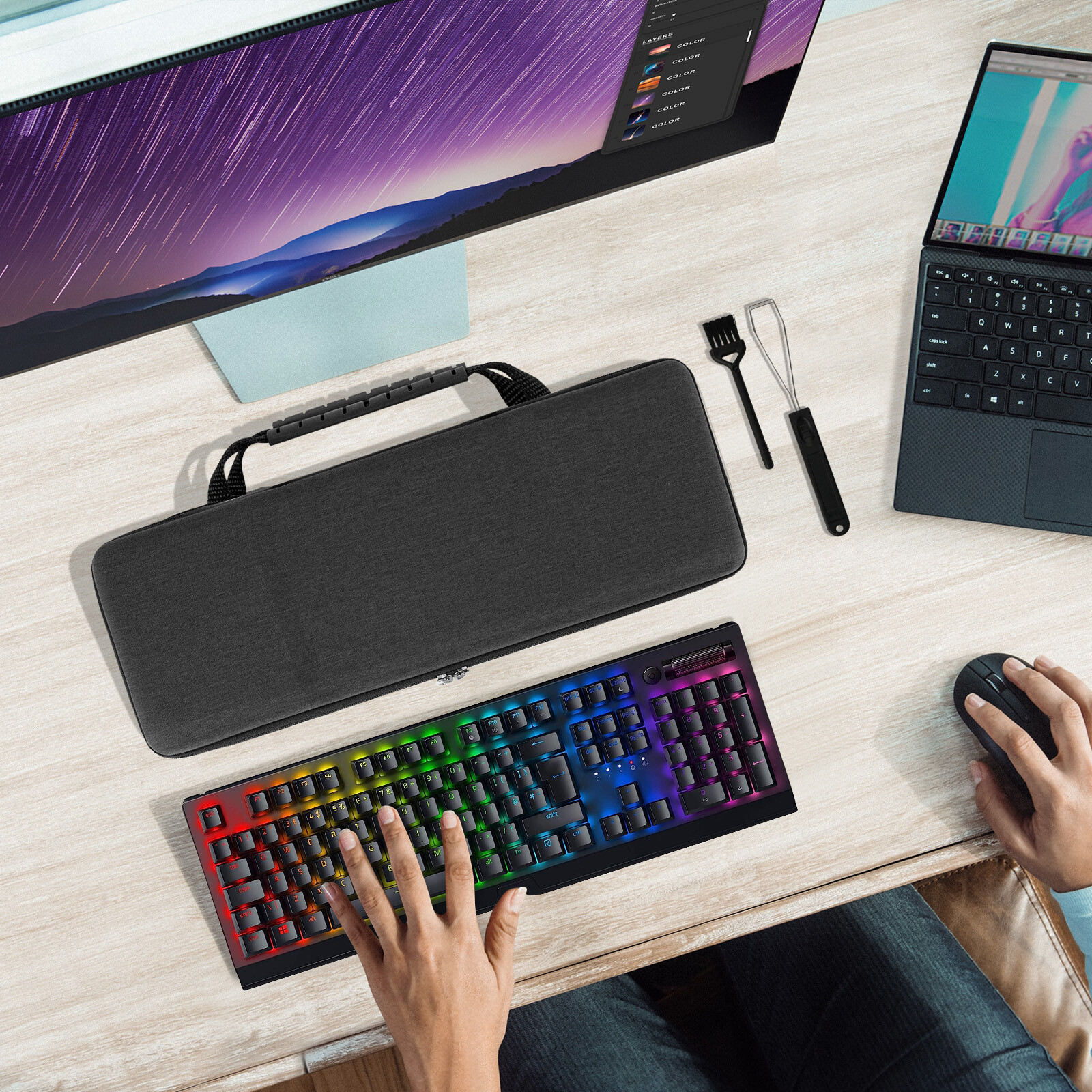 Geekria Carrying Case for 108 Key Keyboard