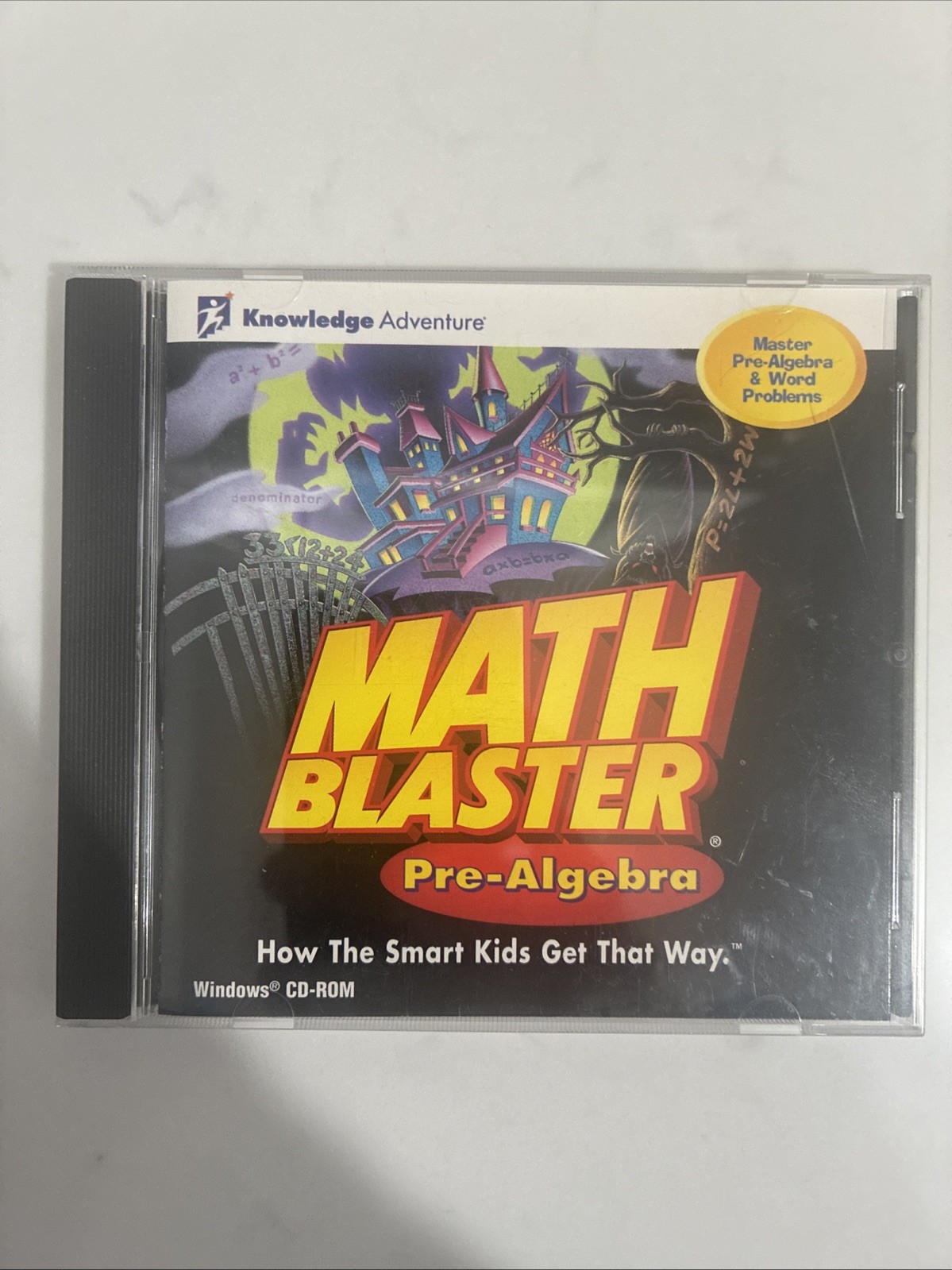 Math Blaster Mystery Pre‑Algebra – Educational CD‑ROM – Windows & Mac Compatible