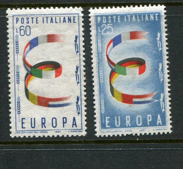 Italy #726-7 Mint EUROPA