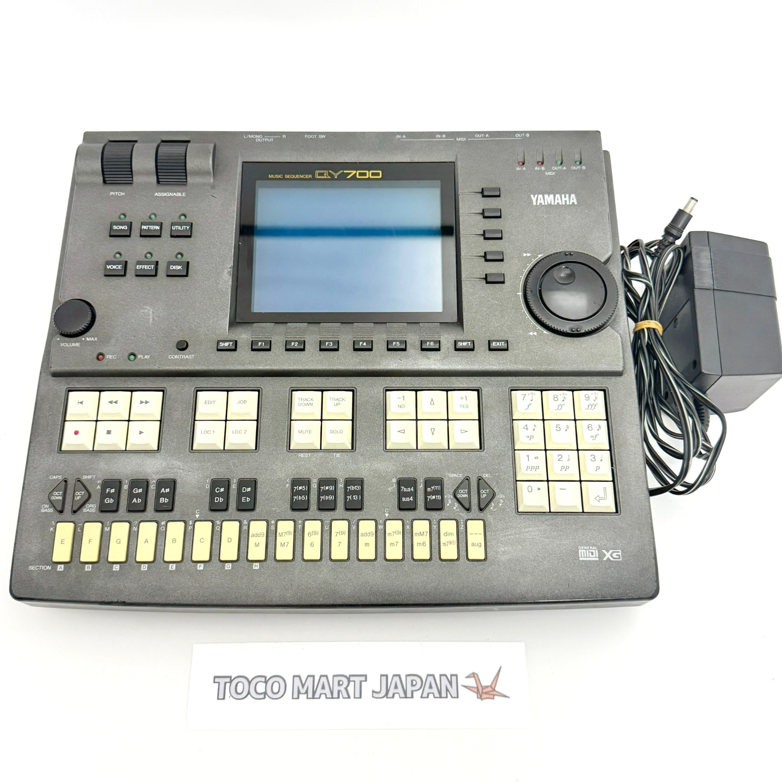YAMAHA QY700 MIDI Music Digital Sequencer Samplers Rhythm machine w/Power cable