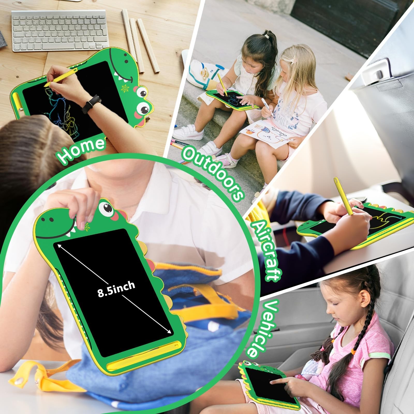 BKM LCD Writing Tablet 8.5 inch with Screen Lock & Erase Button