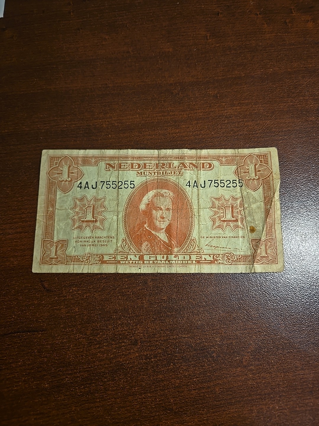 Netherlands 1 Gulden 1945