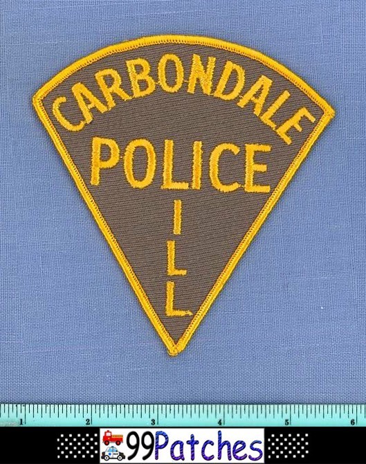 CARBONDALE (Old Vintage) ILLINOIS Police Shoulder Patch CHEESECLOTH 5G