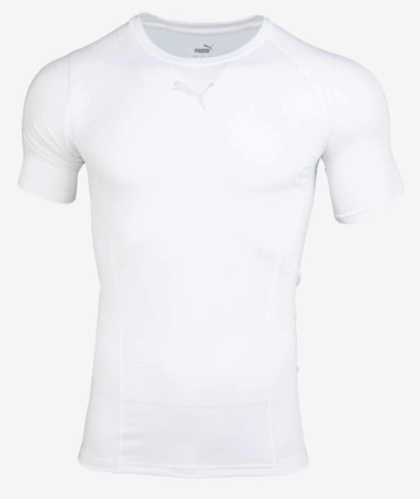 PUMA Men LIGA Base Layer Shirts Jersey White Training Tee Top T-Shirt 65591804