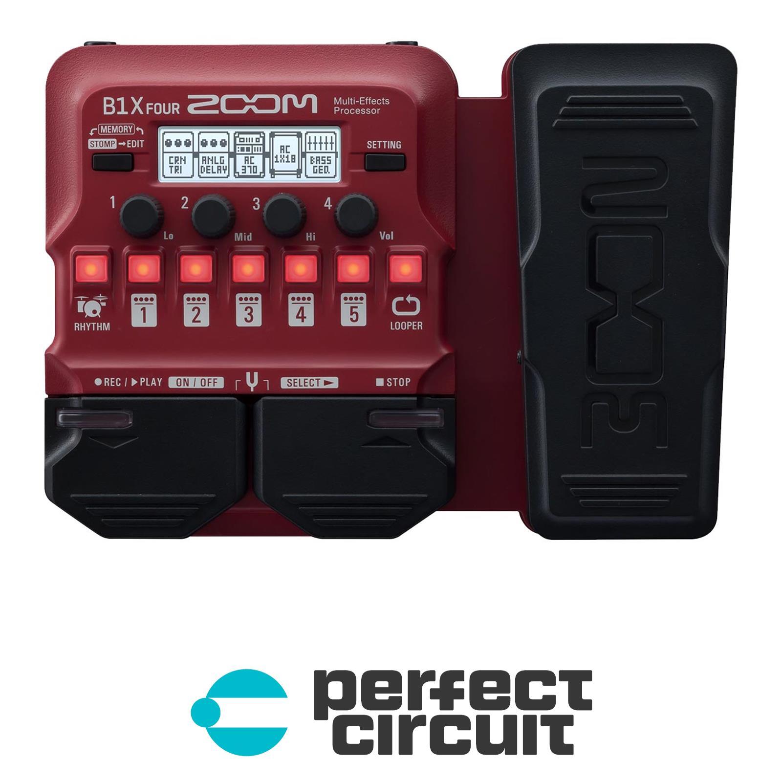 Zoom B1X FOUR Bass Multi-FX Processor Pedal EFFECTS - NEW - PERFECT CIRCUIT
