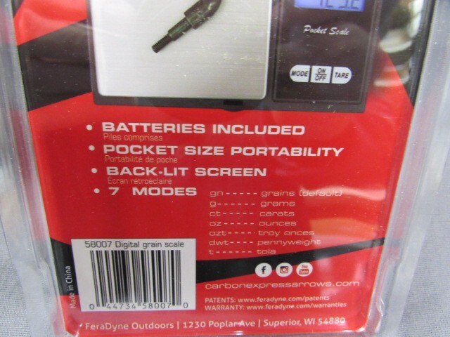 Carbon Express Digital Grain Scale Archery Scale