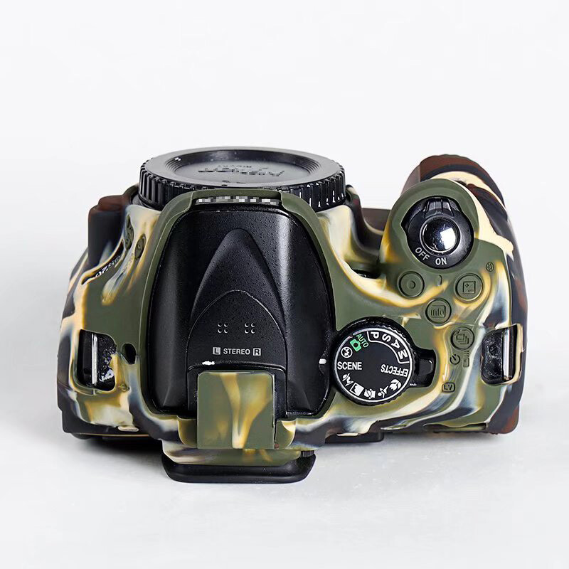 Silicone Body Case Protector Armor Skin For Nikon D5200 Camera