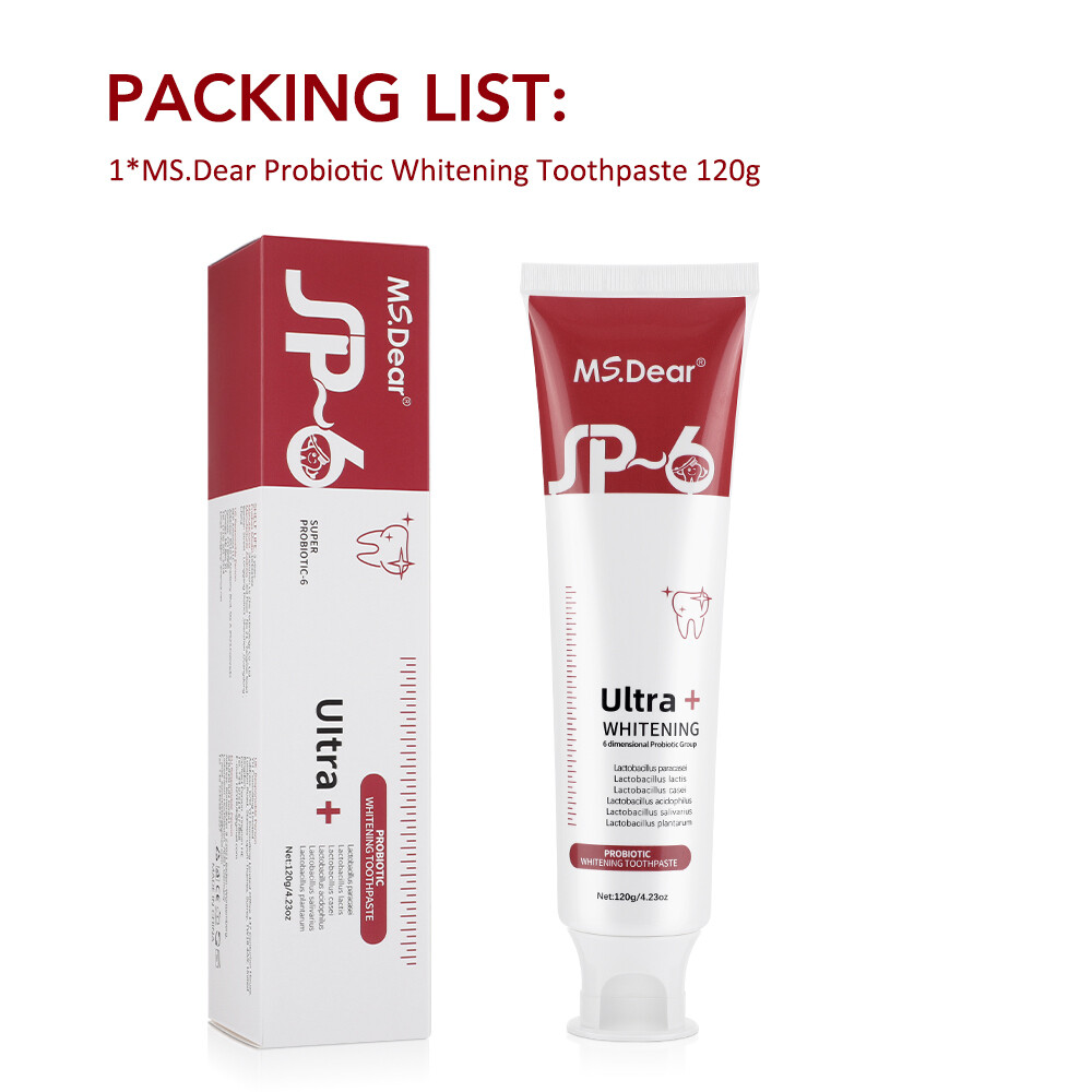 5/10x Super Probiotic SP-6 Toothpaste, Probiotics Bright White Toothpaste, Sp 6