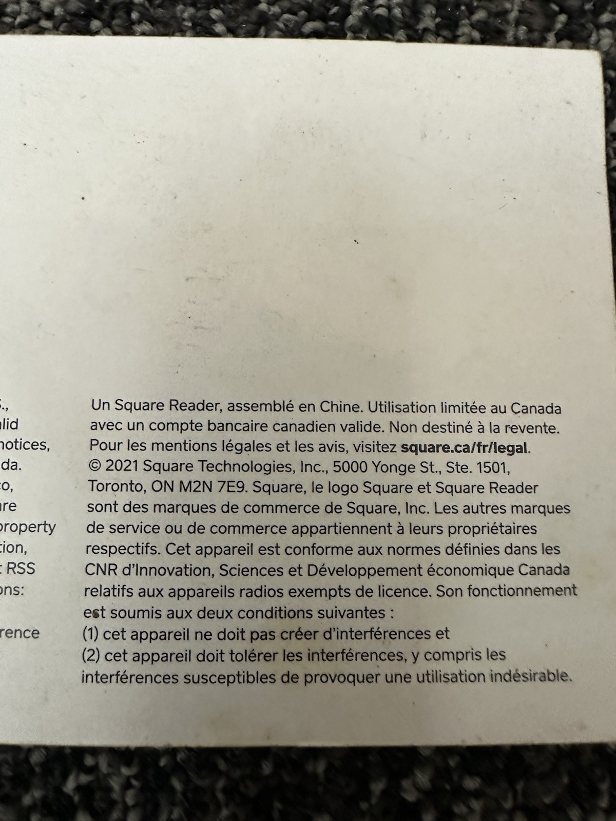 Square Credit Card Reader for Apple and Android
