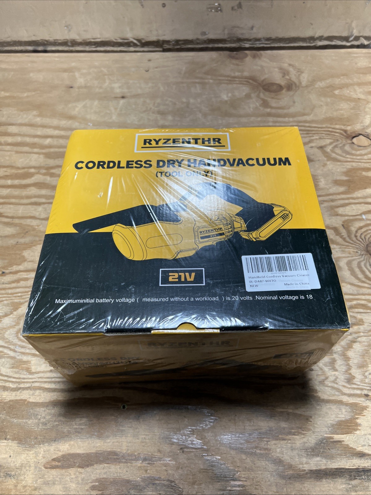 RYZENTHR 21V Cordless Dry Handvacuum (Tool Only)
