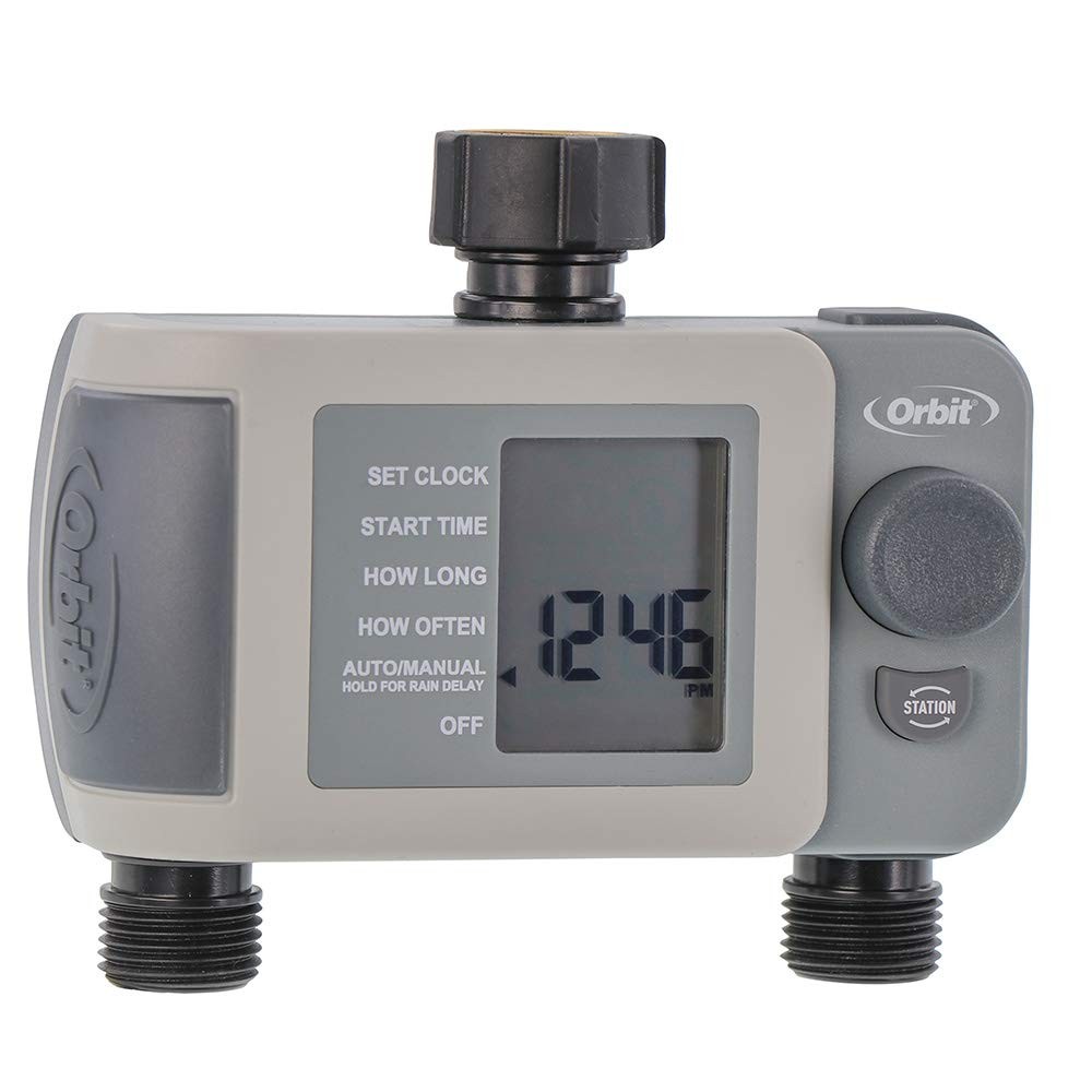 Orbit 2-Outlet Programmable Hose Faucet Timer 24621