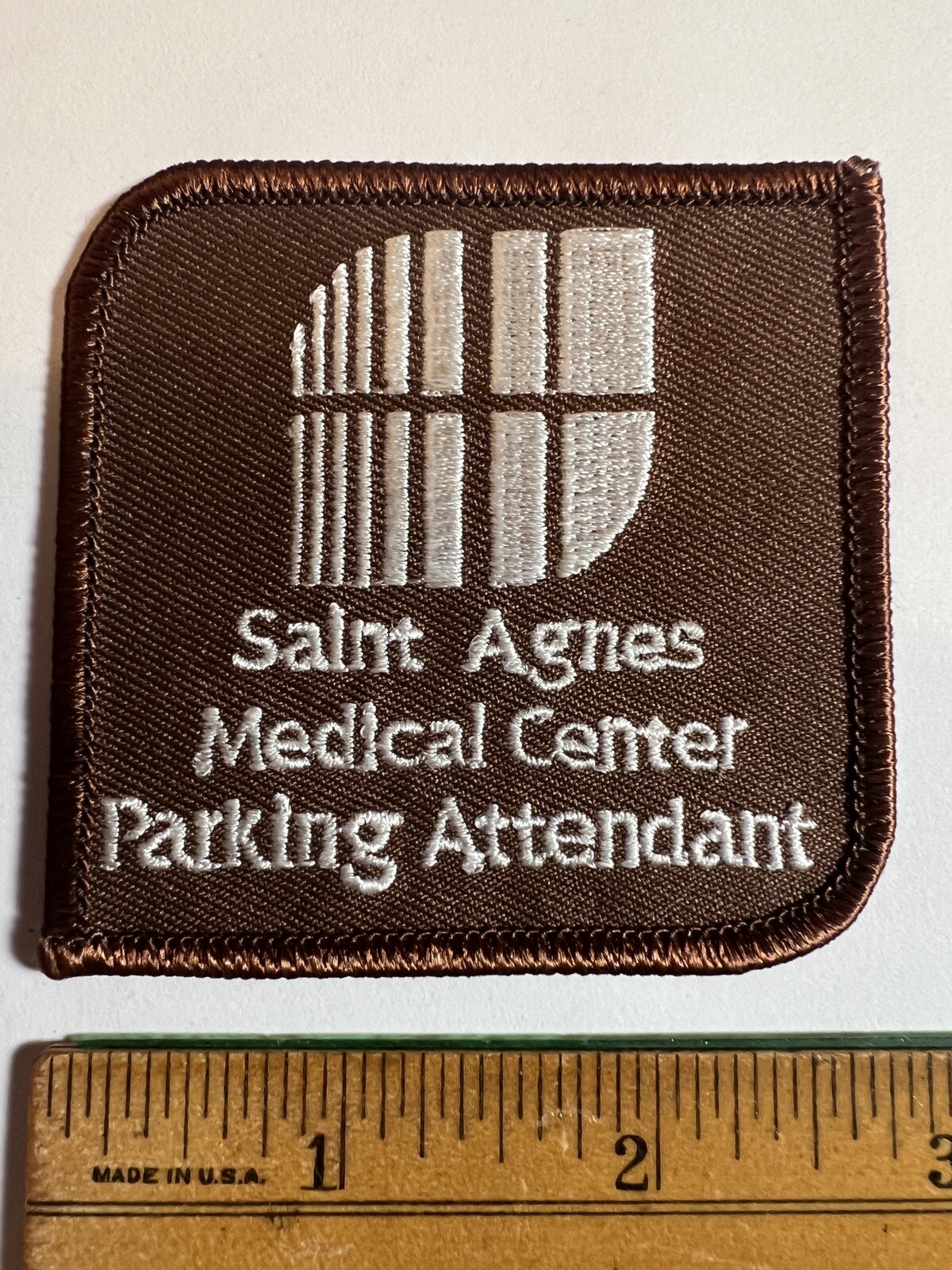 Vintage Saint Agnes Medical Center Fresno California Parking Attendant Patch