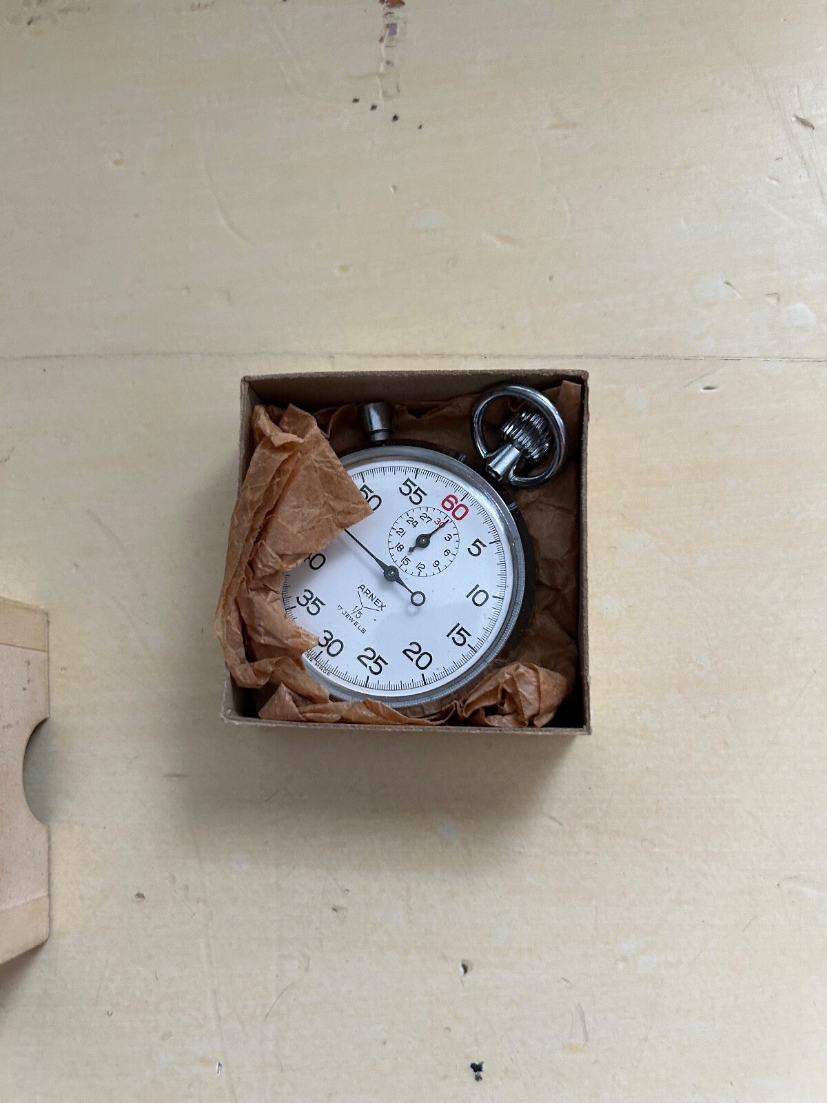 Swiss Made Arnex 7 Jewels 1/5 Vintage Stopwatch