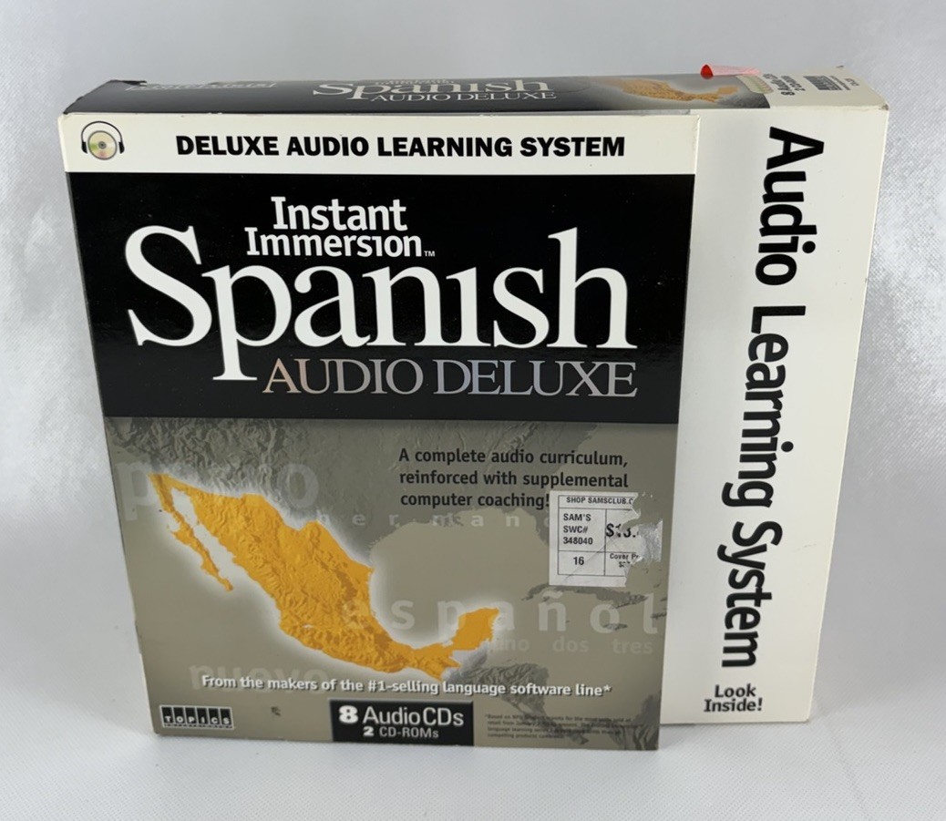 Topics Entertainment Instant Immersion Spanish Audio Deluxe 8 CDs 2 CD-Roms