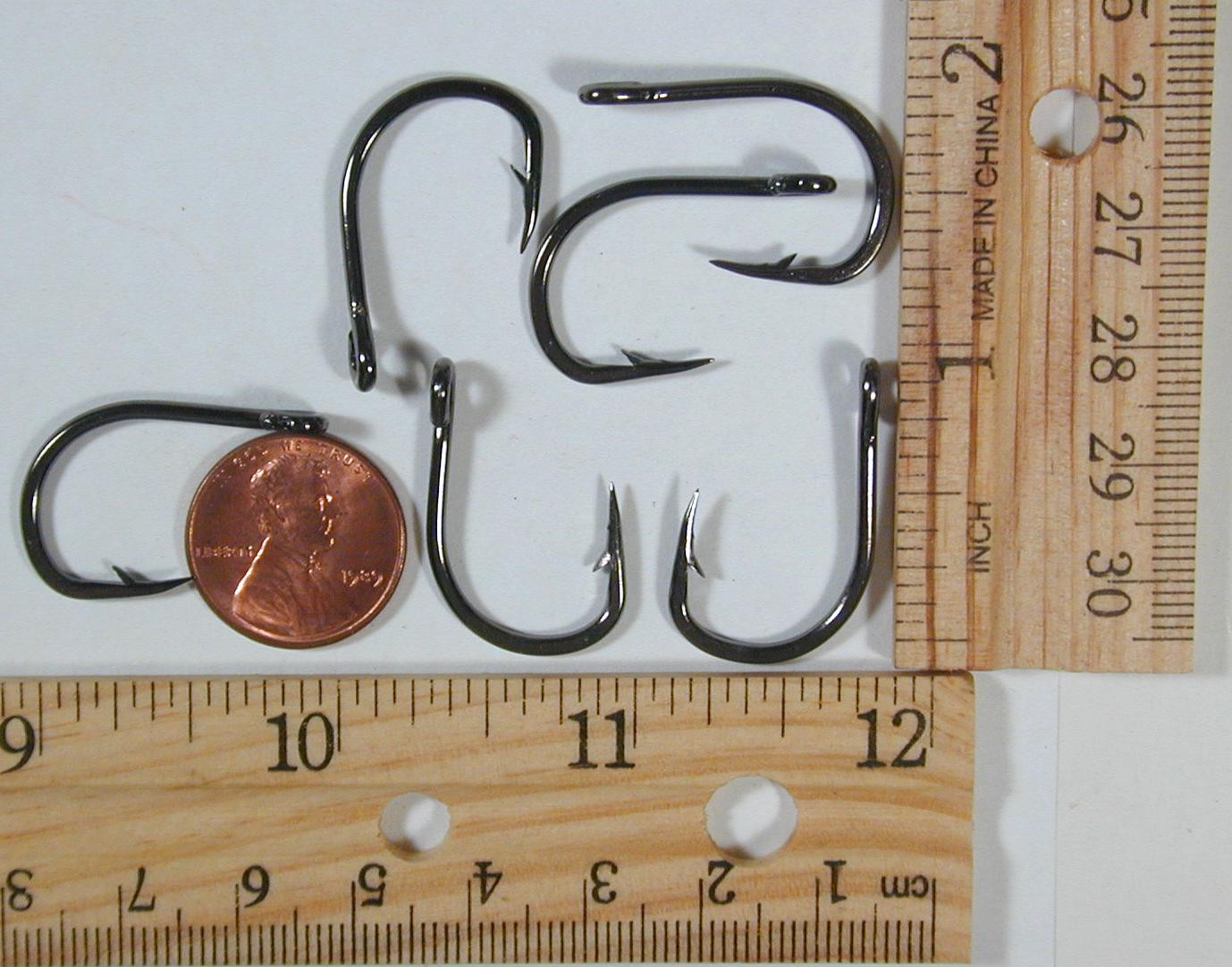 50 pcs 3/0 10827SS Black Stainless live bait chunking Medium Tackle Fish hook