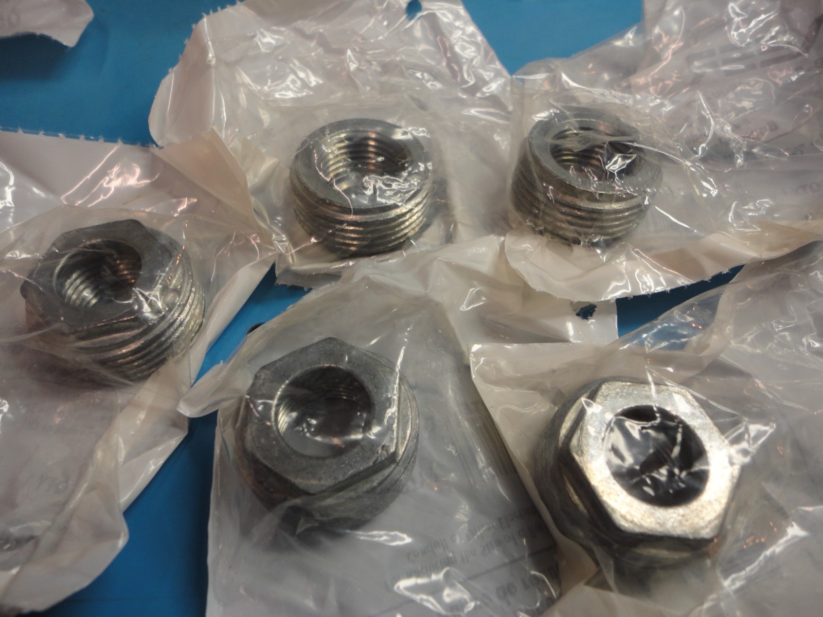 New, Free Ship, 5 Count Lot, Gampak Neer 1" to 1/2" Conduit Reducer Bushings