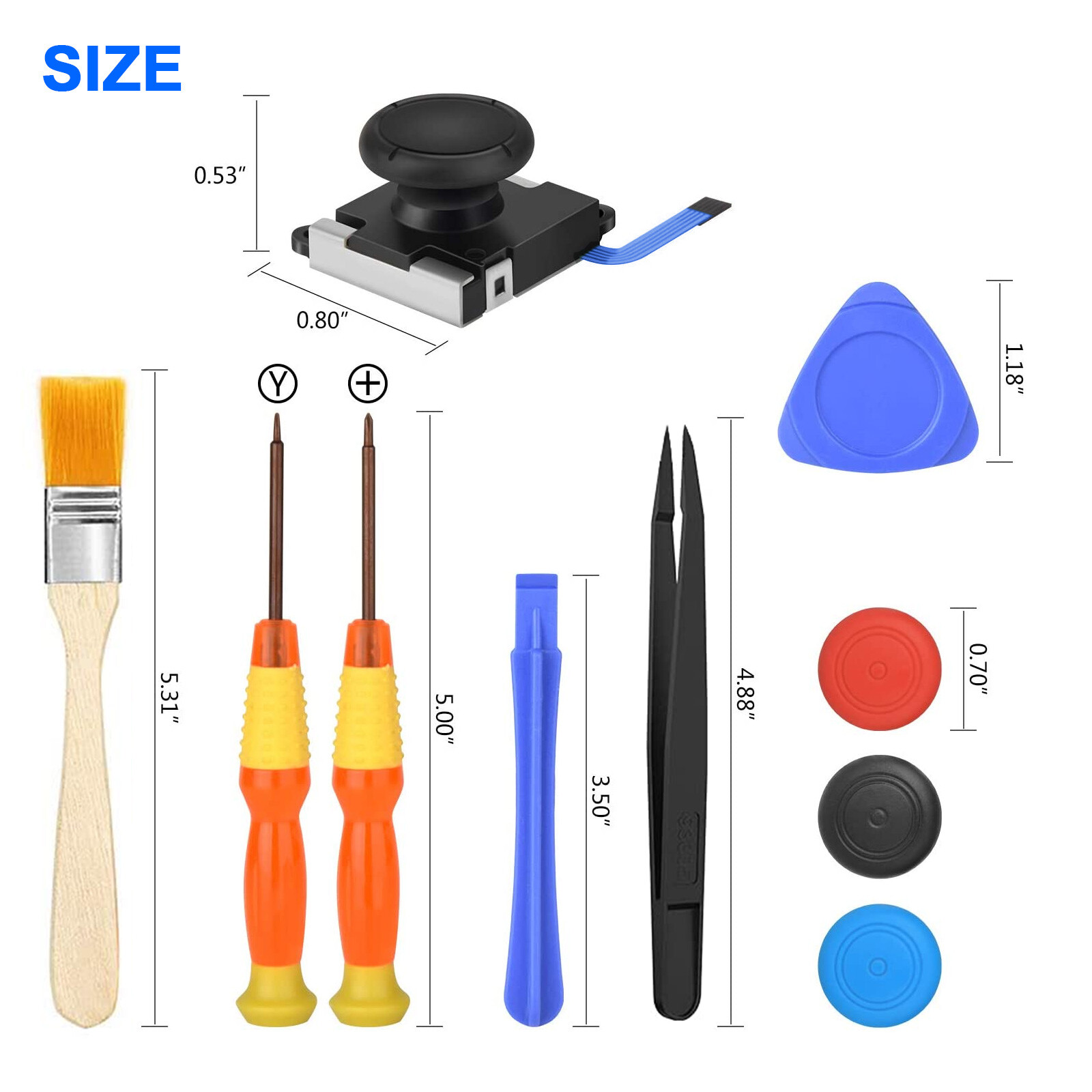 3D Analog Joystick Replacement Repair Tool Kit For Nintendo Switch Lite Joy-con