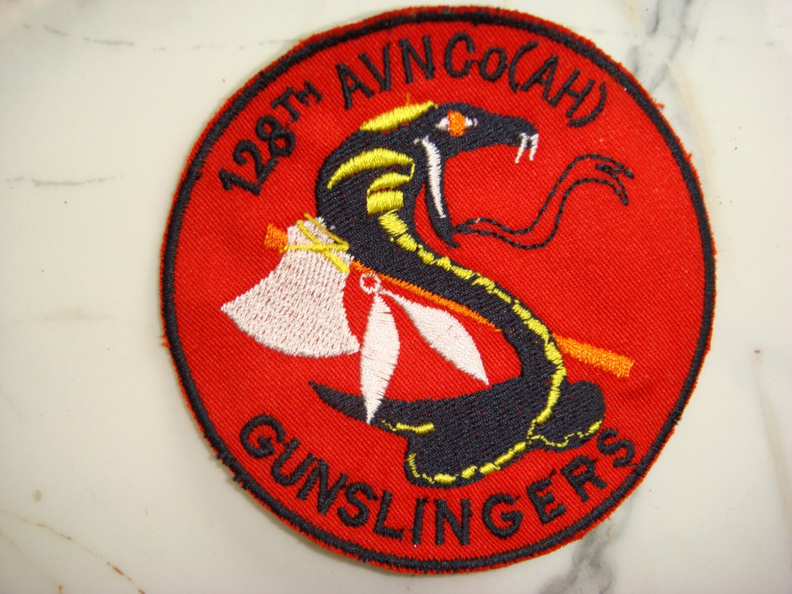 US 128th AVIATION COMPANY GUNSLINGERS, VIETNAM WAR PATCH