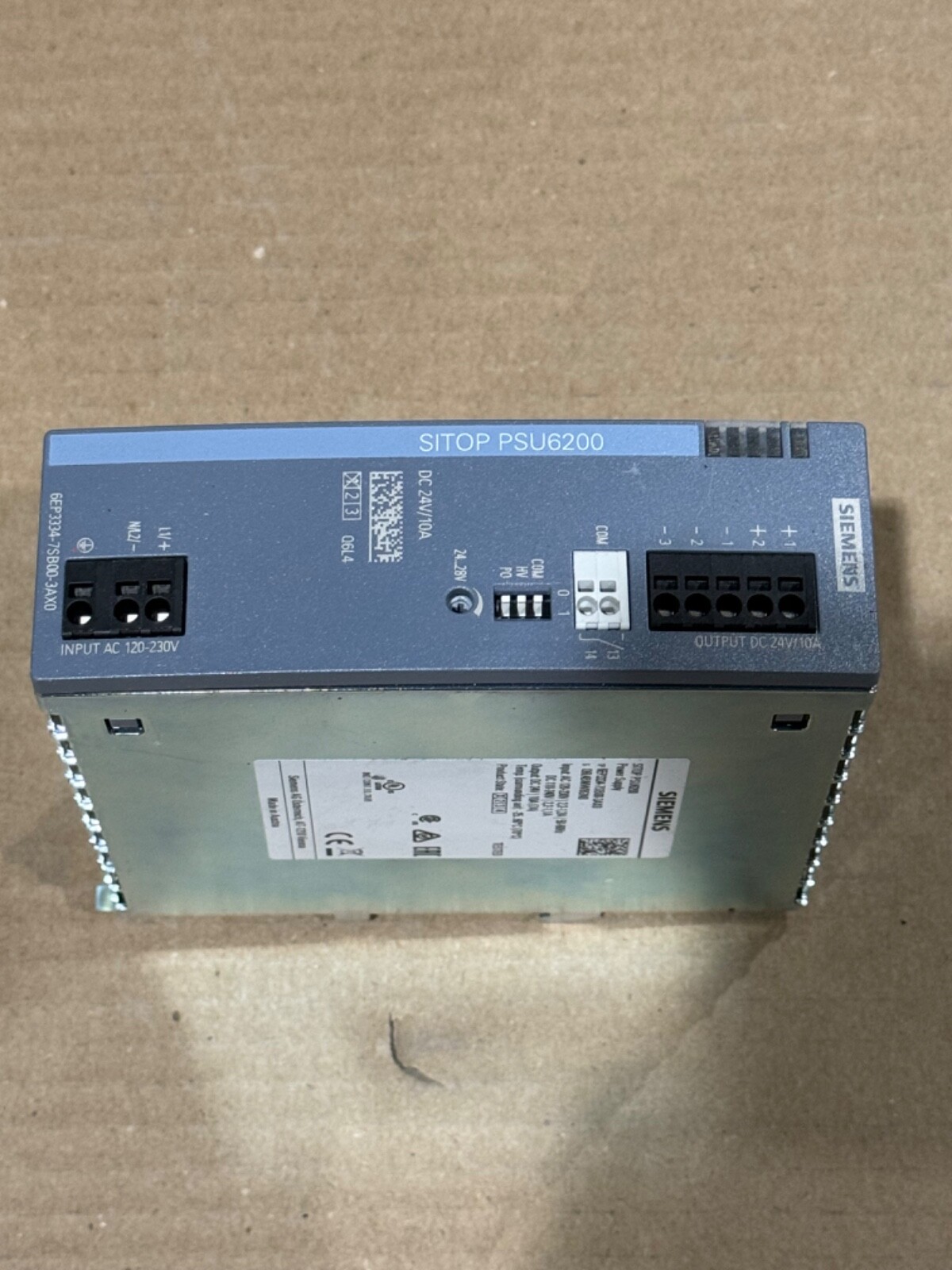 SIEMENS SITOP PSU6200  POWER SUPPLY 120-240V 50/60Hz 24VDC