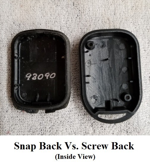 Fob Shell Keyless Entry Remote SCREW STYLE Case Fits 1993-1996 Chevy Corvette